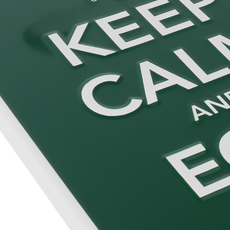 Embleem "KEEP CALM and EGG ON"