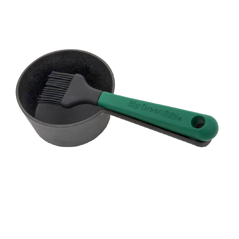 Cast Iron Sauce Pot with Basting Brush